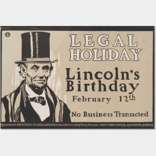 Lincoln's Birthday Legal Holiday Posters and Art